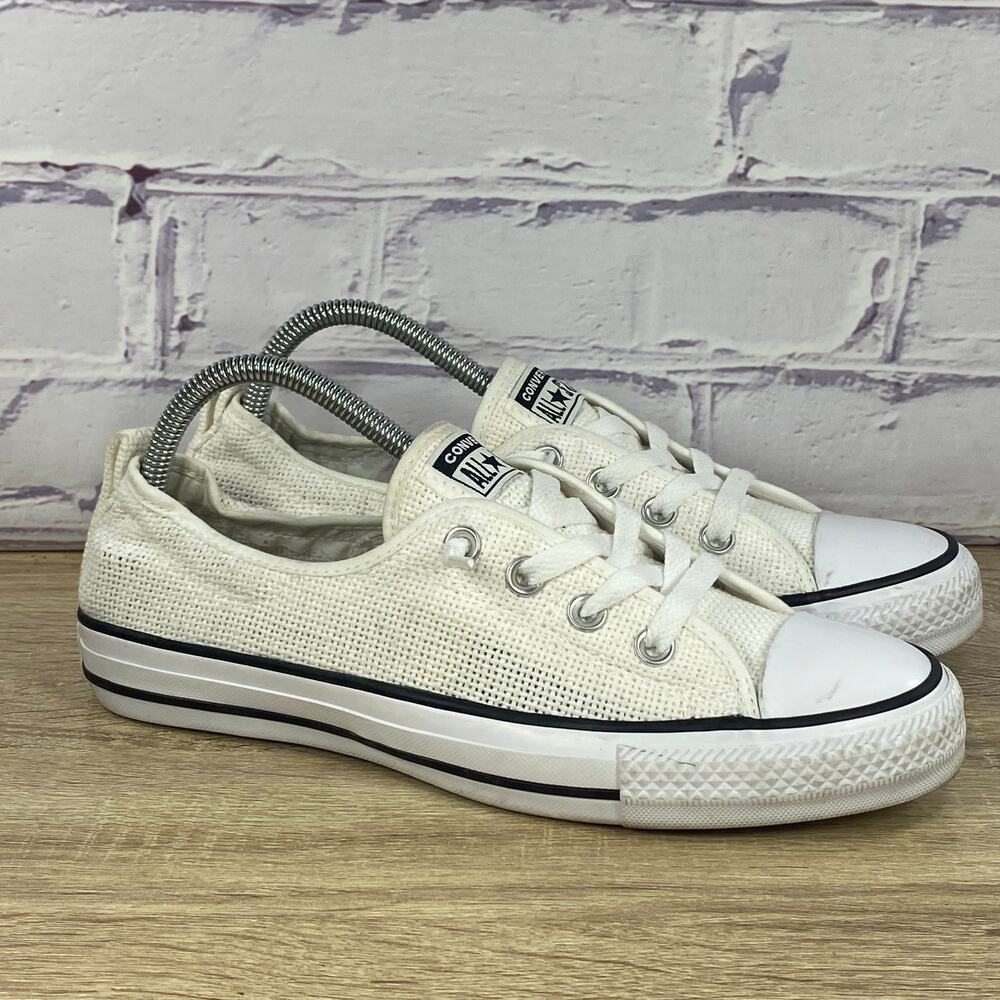 Converse Chuck Taylor All Star Shoreline Knit White Sneakers Women's 9 Shoes